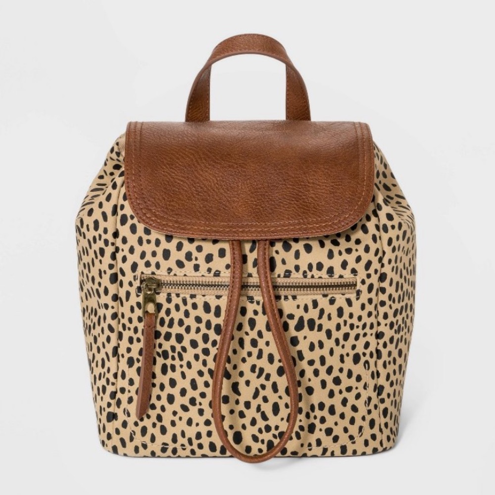 Leopard small backpack